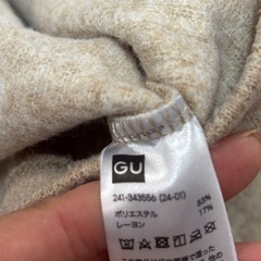 美品❣️gu レディース　ニット　トップス　Lの画像