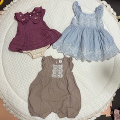 女の子　ベビー服　ロンパース　ワンピース　70.80cmくらい