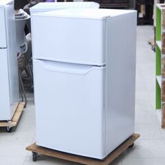 冷蔵庫　86L　2ドア　ヤマゼン　YFR-D91（W）　リユース品