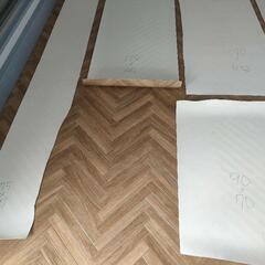 クッションフロア大量　ヘリンボーン　DIYの画像