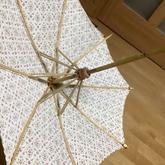 東南アジア調日傘 骨組み竹製の画像