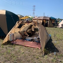 【値下げ】　DOD   ライダーズタンデム　テント　中古　アウトドア　ソロ　デュオ　ワンタッチ　前室の画像