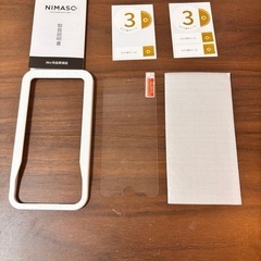 NIMASO iPhoneSE用ガラスフィルム　1枚のみ　説明書...