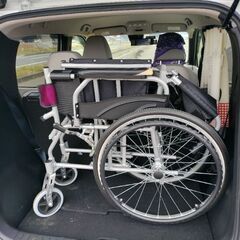 車椅子 軽量 折りたたみ アルミの画像