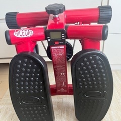 【美品】Shop Japan(ショップジャパン) 健康ステッパー ナイスデイ プレミアム レッドの画像