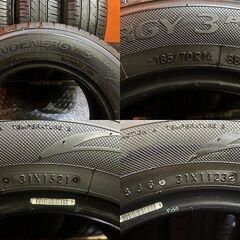 TOYO NANOENERGY3 PLUS 185/70R14 14インチ 夏タイヤ 4本 21～23年製 バリ溝 ノート オリオン カローラアクシオ等　(KTO373)の画像