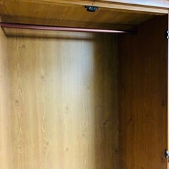 ミラー・ハンガーラック付き衣類収納タンスお譲りしますの画像