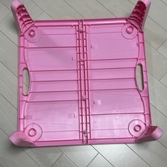 折りたたみ　テーブル　ピンクの画像