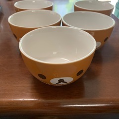 リラックマ　ボール 陶器5セットの画像