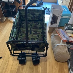 アウトドアキャリーワゴン　未使用品　値下げしました。の画像