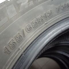 タイヤ スタッドレスタイヤ 4本セット ブリヂストン VRX3 155/65R13 2021年製 中古 BRIDGESTONE 苫小牧西店の画像