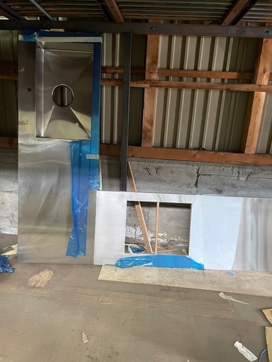 ステンレスシンク　Ｌ型　天板