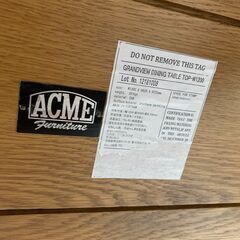 ◆🔶送料無料・設置無料有り🔶◆ACMEオリジナル GRANDVIEW DINING TABLE LB W1200 グランドビュー ダイニングテーブル + ウッドベンチセットの画像