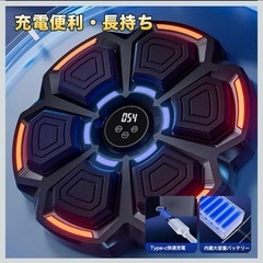音楽ボクシングマシン Bluetooth接続 ボクササイズ トレーニング 室内の画像