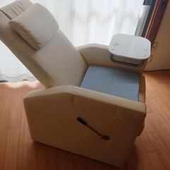１人用リクライニングシートソファー オットマンとクッション付き ...