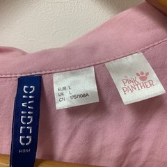ピンクパンサーアロハシャツ　レーヨン半袖シャツの画像