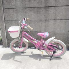 16インチ　自転車　女の子　カゴ　幼稚園　