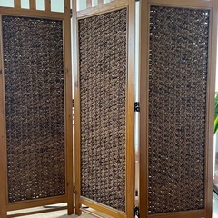 アジアン三連パーテーション