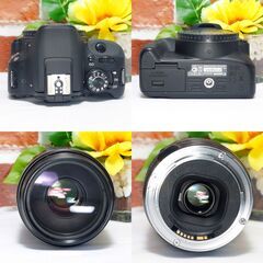 【全国送料無料】 Canon EOS Kiss X7✨ 超望遠レンズセット ズームセット✨ 届いたらすぐに使えます✨ キヤノン キャノンの画像