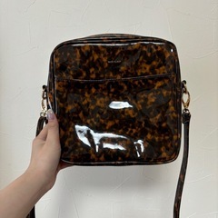 ナイスクラップ べっ甲柄ショルダーバッグ 
