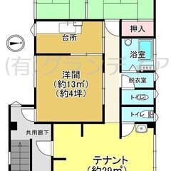埼玉県熊谷市本石　店舗・事務所兼住居可　テナントビル2階