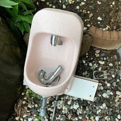 無料　手洗い洗面台　小サイズ　ピンク