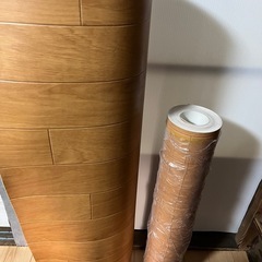 木目調クッションフロア余りロール★幅98 cm＋66 cm《2本...