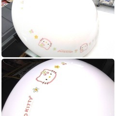 ● ハローキティ 蛍光灯 シーリングライト サンリオ レア物 キティちゃん 照明器具 希少 2000年製  32/40形 直径55cm 6畳用 中古  ③の画像