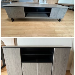 5,000円　テレビ台とキャビネット