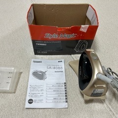 美品　TWINBIRD ハンディーアイロン&スチーマー STYL...