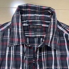 【中古・美品】モルガン　チェックシャツ　Lサイズ　の画像