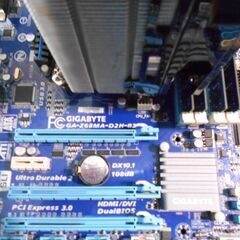 LGA1155 マザーボード CPU i7-2600k メモリ16GB CPUクーラー付き セット②の画像