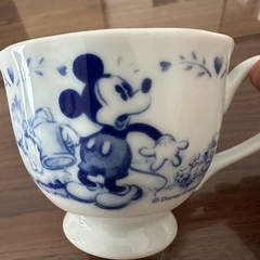 未使用 ミッキーマウス ティーカップ&ソーサー2個セット の画像