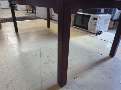 AICO 応接テーブル 幅120cm 赤茶系 木目調 アイコ センターテーブル オフィステーブル テーブル 札幌市東区 新道東店