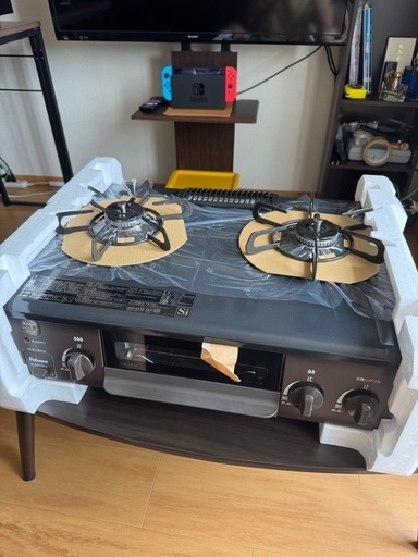 【美品】パロマガスコンロ IC-S37DX-Lプロパンガス用