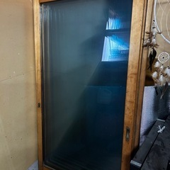 昭和レトロ　当時物　ガラス扉　