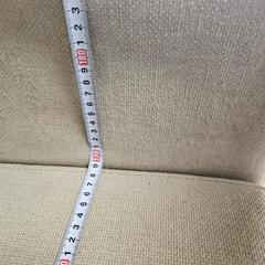 【お話し中】オットマン付き 三人掛け広々ソファ  状態良好の画像