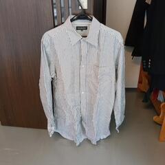 シャツ　長袖　縦じま