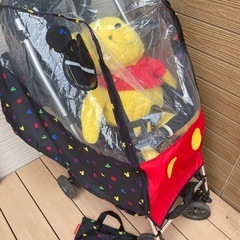 【美品】雨対策セット　ベビーカー　レインカバー　オーガナイザーセット　梅雨　
ピジョン　ピボット　の画像