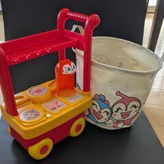 アンパンマン　アイス屋さんワゴンとバスケット
