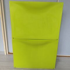 中古　IKEA　シューズキャビネット　２個　緑色　TRONES　...