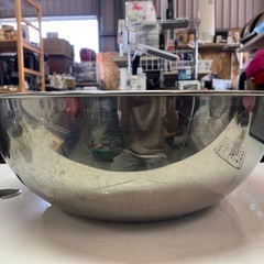 マルタマ 18-8 ステンレス製　ボウル 直径50cm 調理器具 調理用ボール 中古品 ③の画像