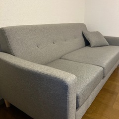 3人がけソファ オットマン付きの画像