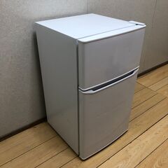 冷蔵庫 ハイアール 2ドア 2021年 JR-N85D Haier ノンフロン冷凍冷蔵庫 85L JR-N85D 動作確認品 ホワイト 白 【糸島市内 送料無料】250601-3の画像