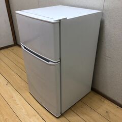 冷蔵庫 ハイアール 2ドア 2021年 JR-N85D Haier ノンフロン冷凍冷蔵庫 85L JR-N85D 動作確認品 ホワイト 白 【糸島市内 送料無料】250601-3の画像