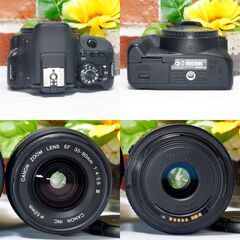 【全国送料無料】 Canon EOS Kiss X7✨レンズセット ズームセット✨ 届いたらすぐに使えます✨ キヤノン キャノンの画像