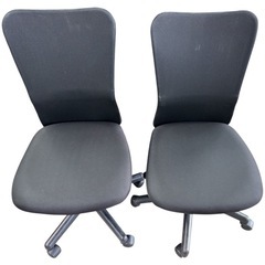 NO.2443【在庫4】サンワサプライ オフィスチェア SNC-NET18 キャスター付き 肘無し 椅子 家具 中古の画像