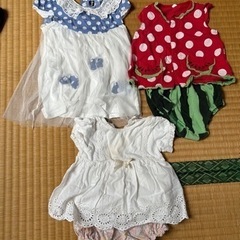 まとめ売り　女の子　80-90センチ　半袖の画像