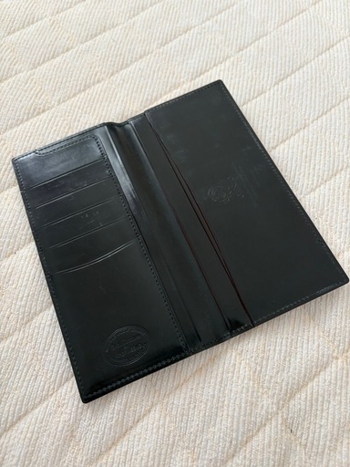 ganzo CORDOVAN 2 ガンゾ シェルコードバン2 マチ無し 長財布