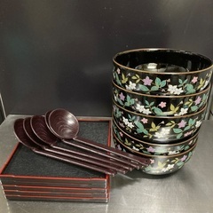 マル吾陶器　吾山窯　丼　5客セットの画像